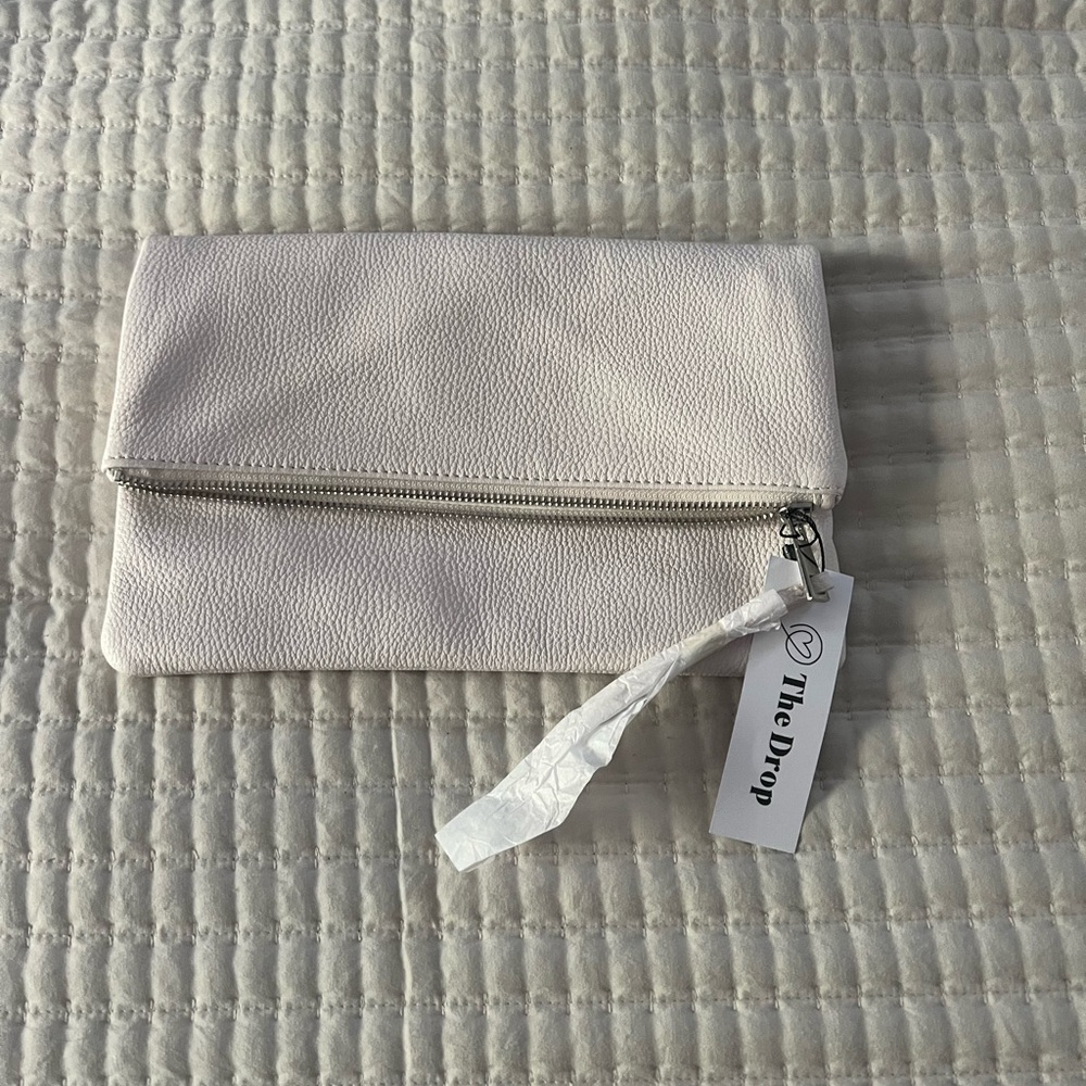 The Drop Cream Clutch Wristlet